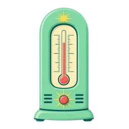 Retro mint-green thermometer